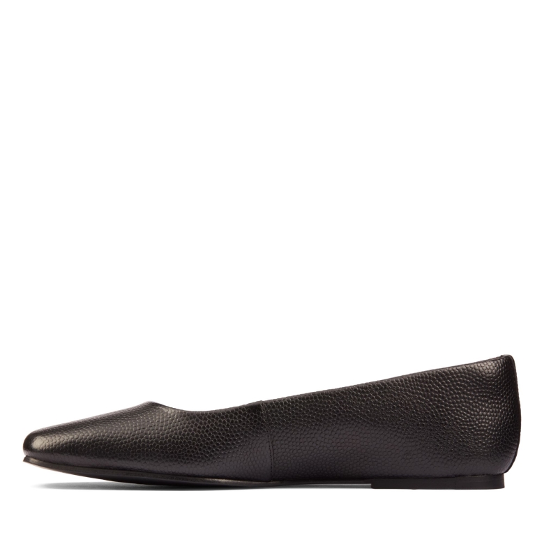 Pure Ballet 2 Clarks Schwarzes Leder