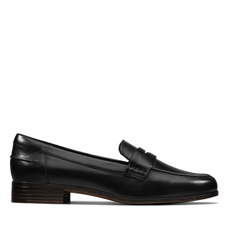 Clarks Hamble Loafer Aus Schwarzem Leder