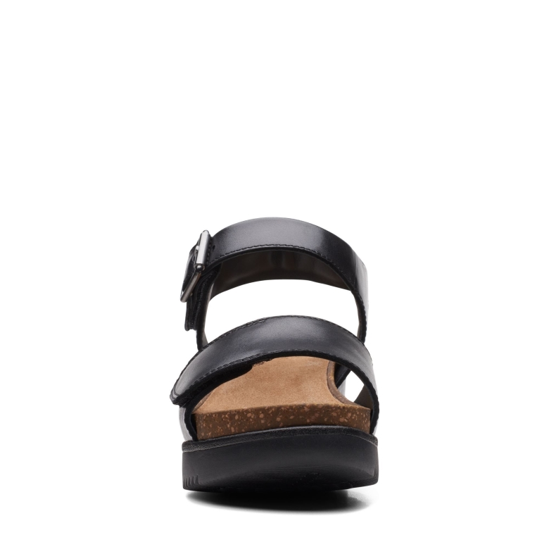 Schwarzes Lizby Lederarmband Clarks