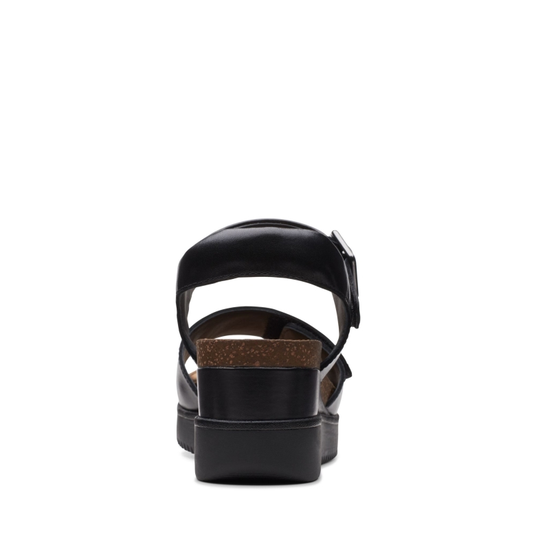 Schwarzes Lizby Lederarmband Clarks
