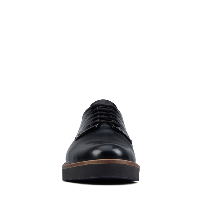 Schwarze Clarks Mit Croc-baillestich