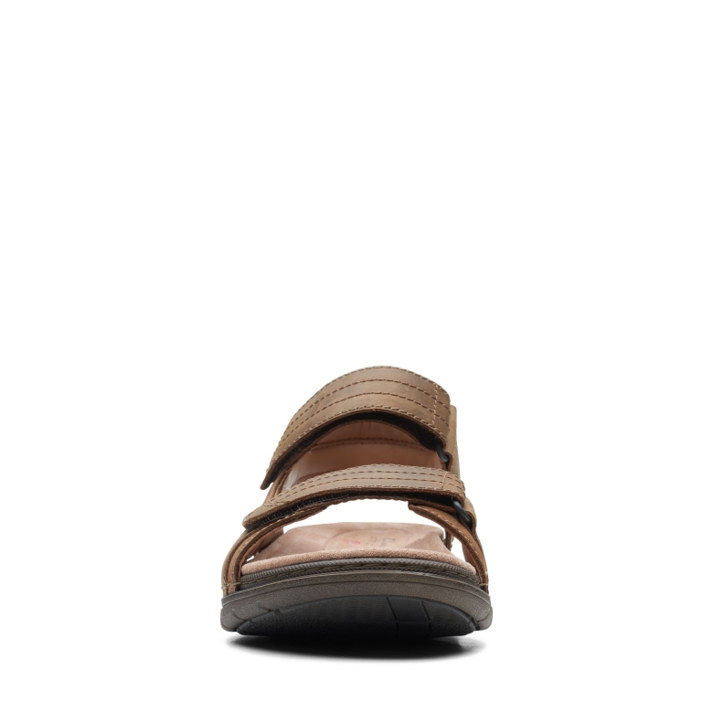 Hellbraune Leder-wildleder-kombination Clarks Nature Trek