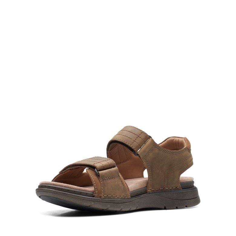 Hellbraune Leder-wildleder-kombination Clarks Nature Trek