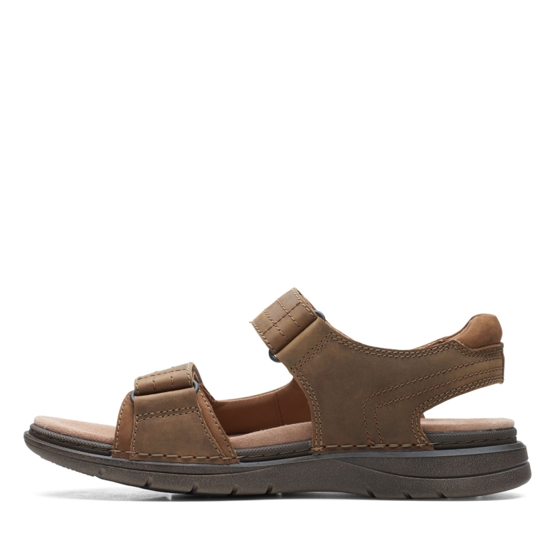 Hellbraune Leder-wildleder-kombination Clarks Nature Trek