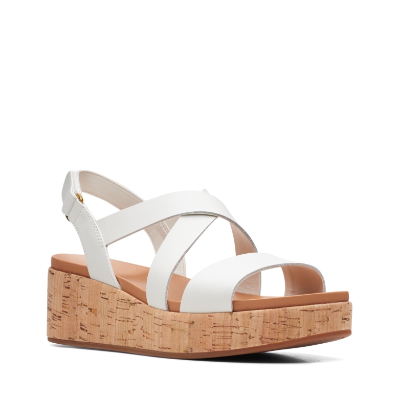 White Clarks Kimmei Kork