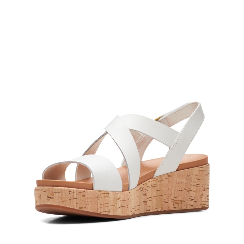 White Clarks Kimmei Kork