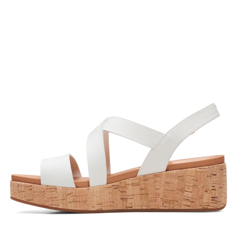 White Clarks Kimmei Kork