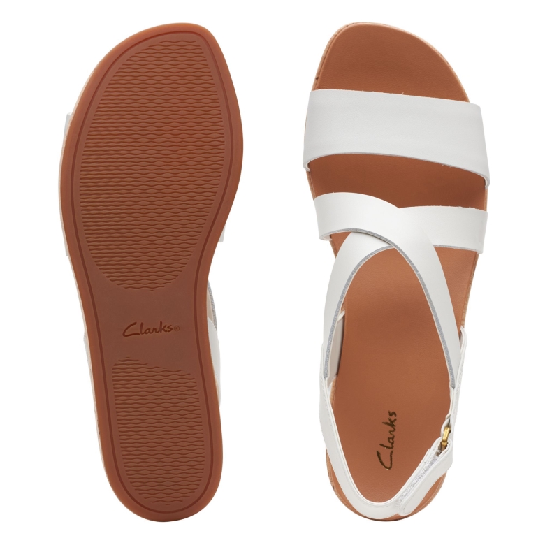 White Clarks Kimmei Kork