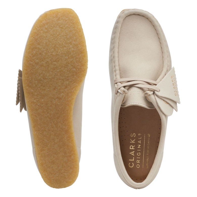 Wallabee Clarks Off White Syn