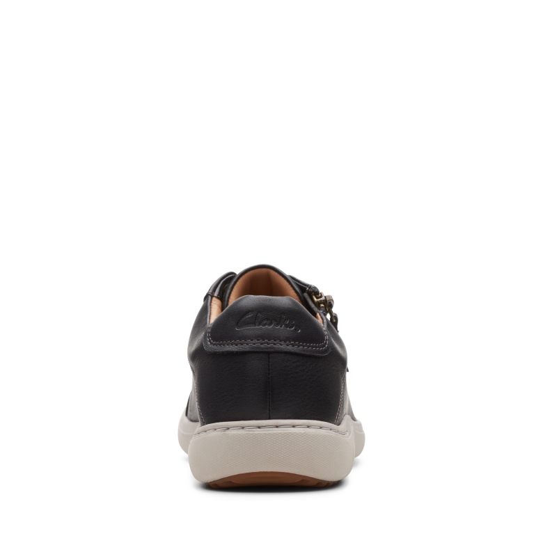 Schwarzes Leder Nalle Spitze Clarks