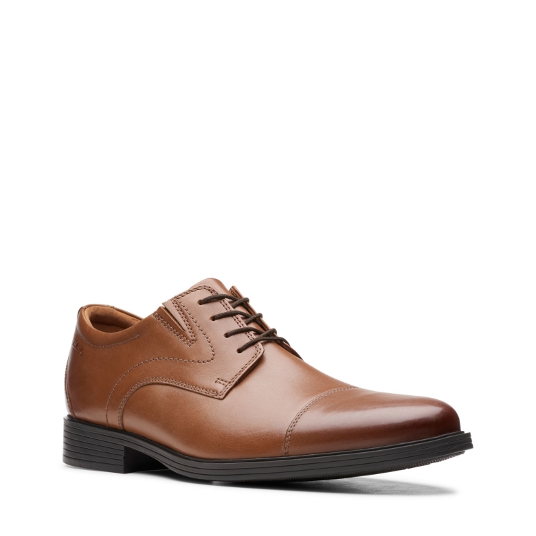 Clarks Whiddon-mütze Aus Dunkelbraunem Leder
