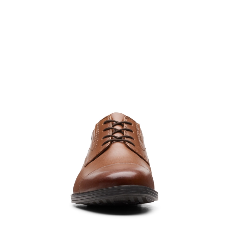 Clarks Whiddon-mütze Aus Dunkelbraunem Leder