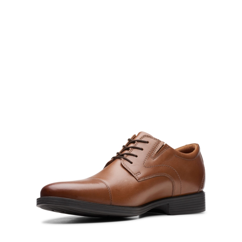 Clarks Whiddon-mütze Aus Dunkelbraunem Leder