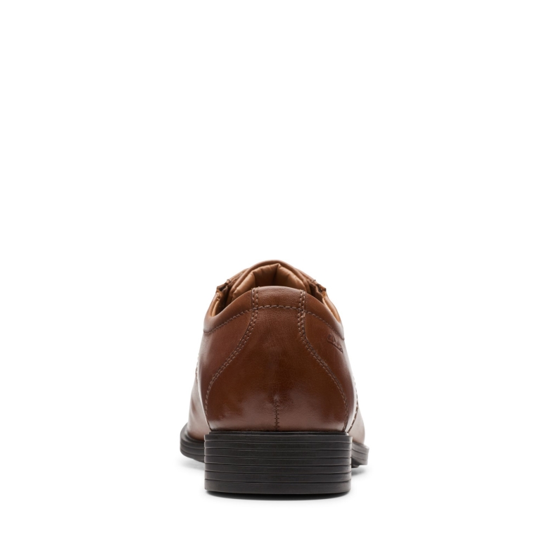Clarks Whiddon-mütze Aus Dunkelbraunem Leder