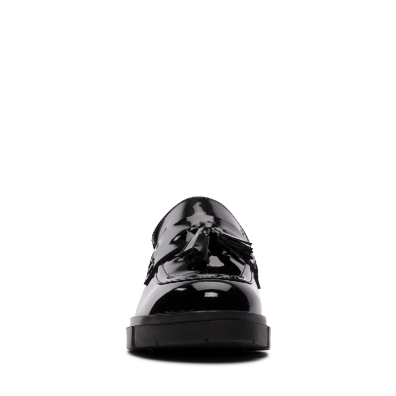 Teala Loafer Clarks Black Pat