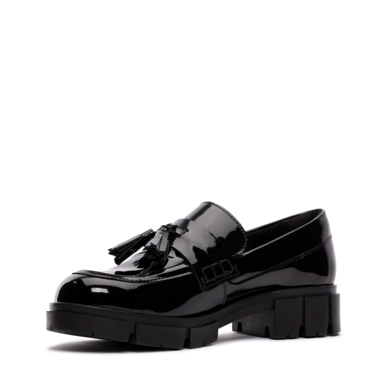 Teala Loafer Clarks Black Pat