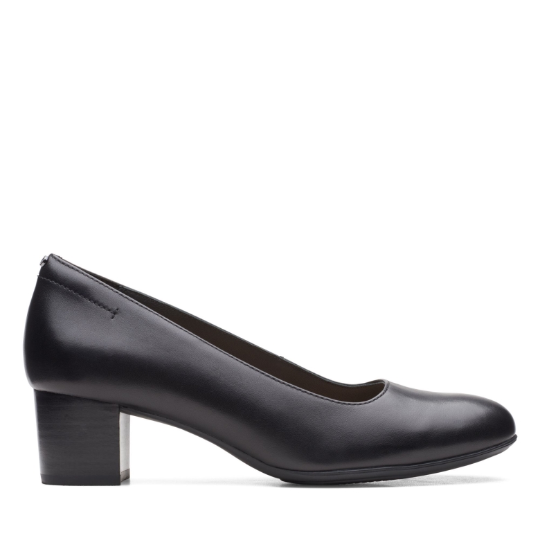 Clarks Linnae Pumps Aus Schwarzem Leder