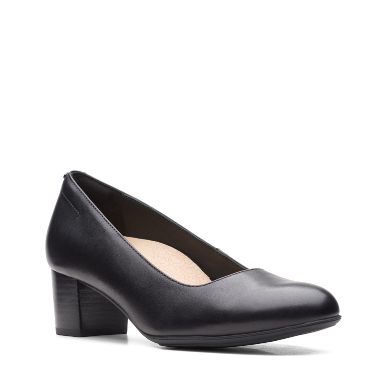Clarks Linnae Pumps Aus Schwarzem Leder
