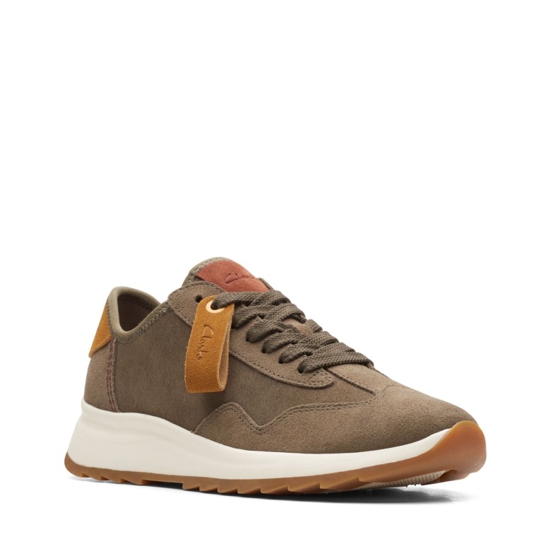 Dash Lite Lo Clarks Dunkeloliv Kombi