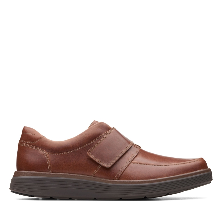 Clarks Un Abode Strap Aus Dunkelbraunem Leder