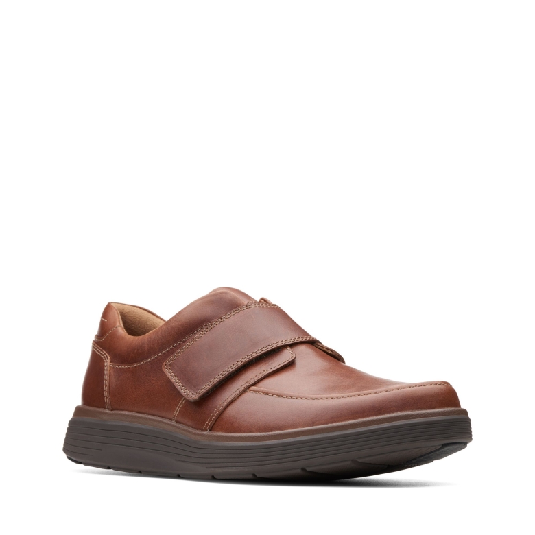 Clarks Un Abode Strap Aus Dunkelbraunem Leder
