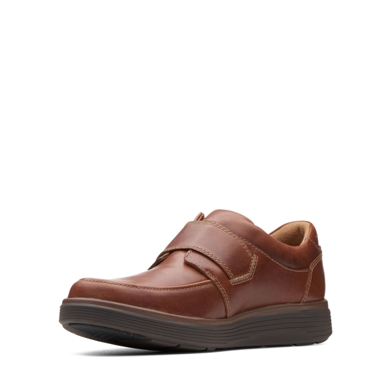 Clarks Un Abode Strap Aus Dunkelbraunem Leder