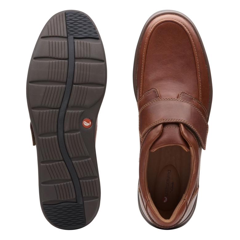 Clarks Un Abode Strap Aus Dunkelbraunem Leder