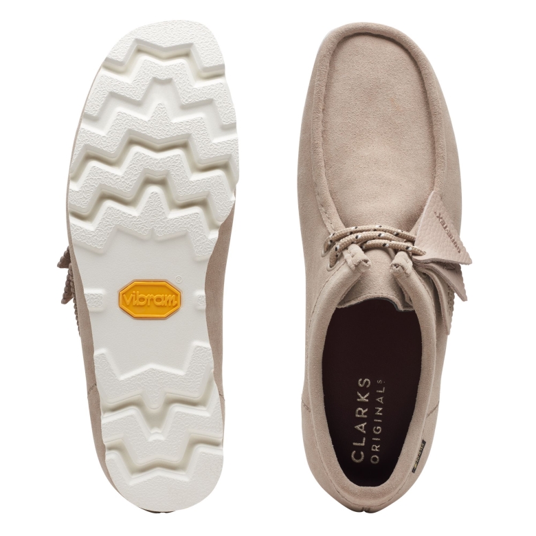 Sand Clarks Wallabee GTX