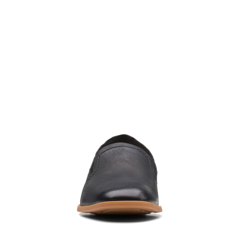 Schwarzes Leder Clarks Pure Hall