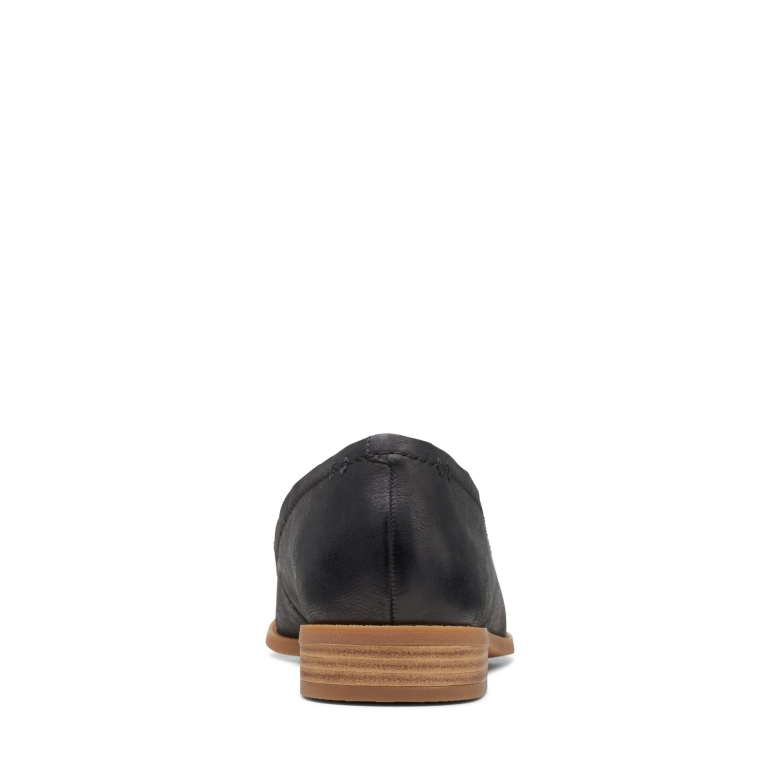Schwarzes Leder Clarks Pure Hall