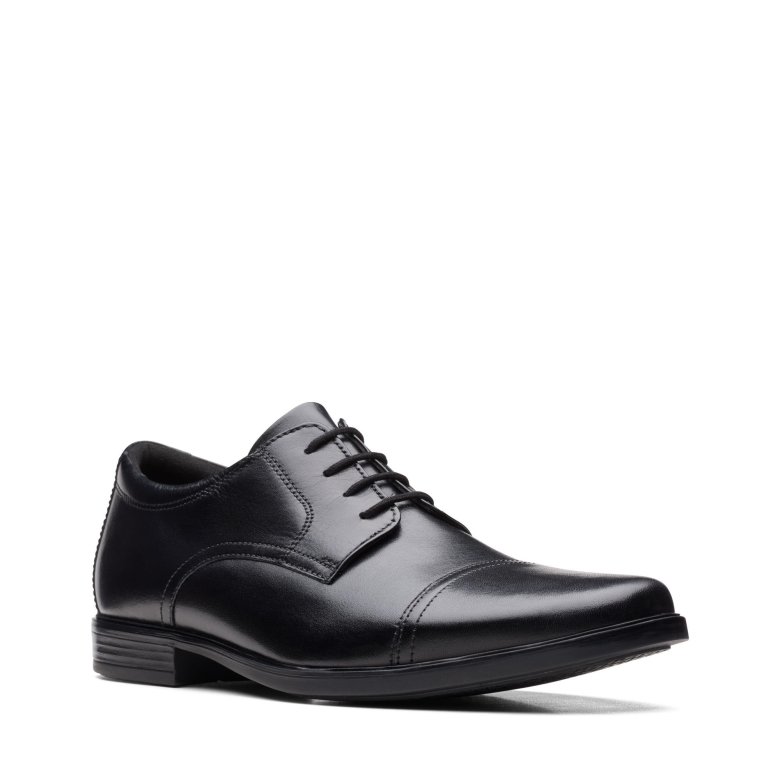 Howard-mütze Aus Schwarzem Leder Clarks