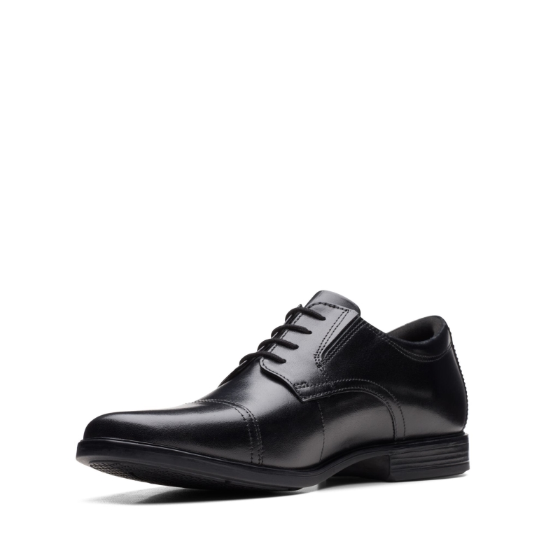 Howard-mütze Aus Schwarzem Leder Clarks