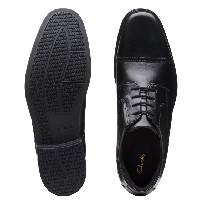 Howard-mütze Aus Schwarzem Leder Clarks