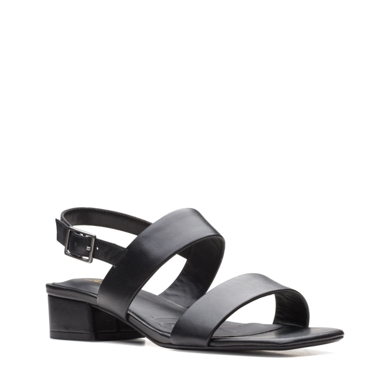 Schwarzes Leder Seren25 Armband Clarks