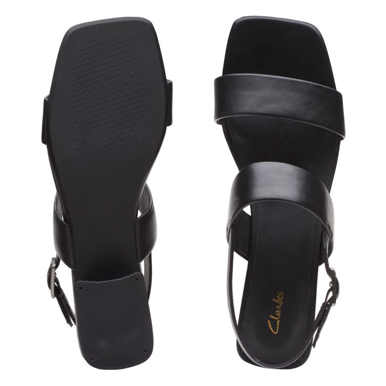 Schwarzes Leder Seren25 Armband Clarks