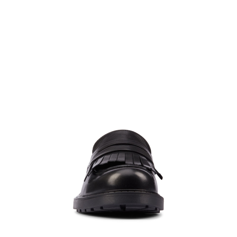 Schwarz Hishine Leder Orinoco 2 Loafer Clarks
