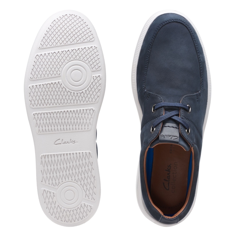 Clarks Cambro-spitze Marineblaues Nubukleder