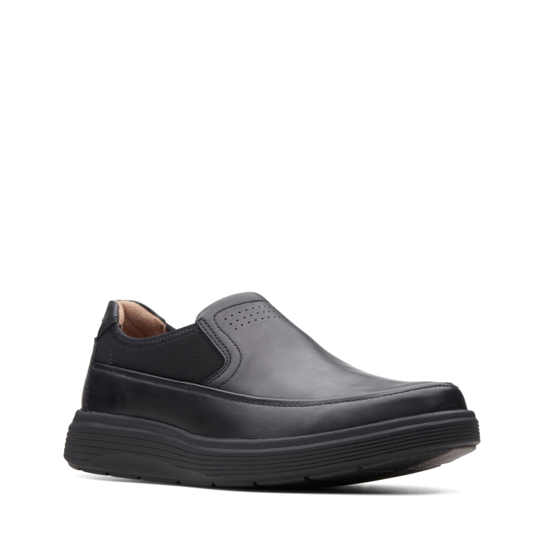 Schwarzes Leder Un Abode Go Clarks