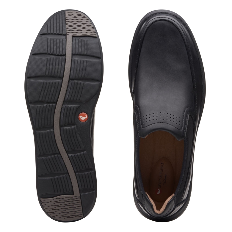 Schwarzes Leder Un Abode Go Clarks