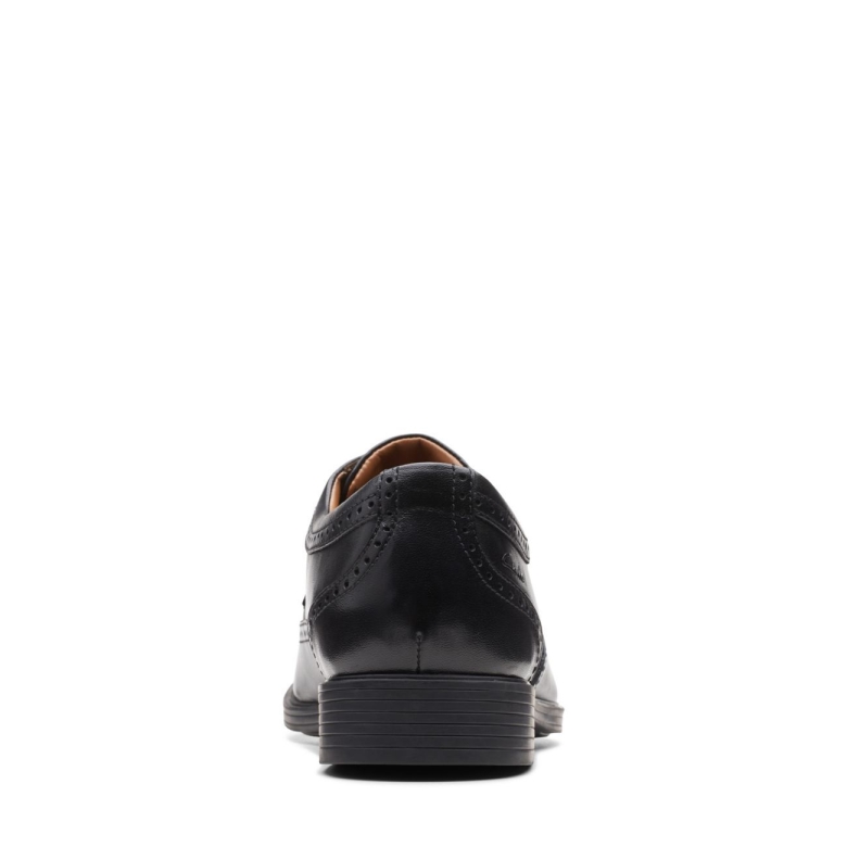 Whiddon Wing Clarks Schwarzes Leder