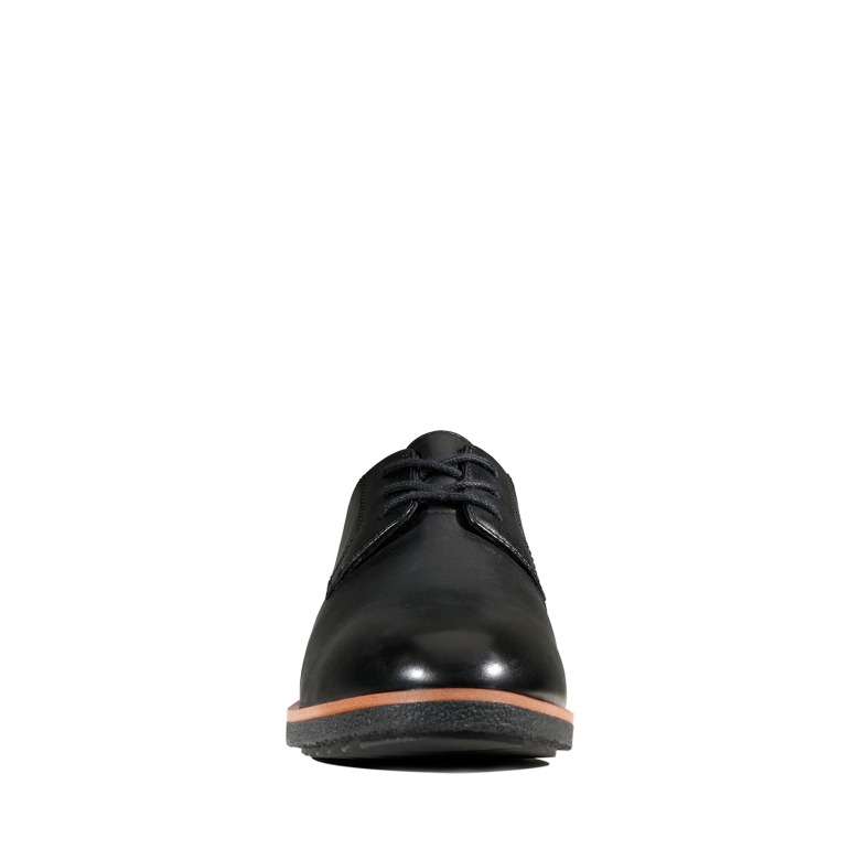 Schwarzes Leder Clarks Griff Lane