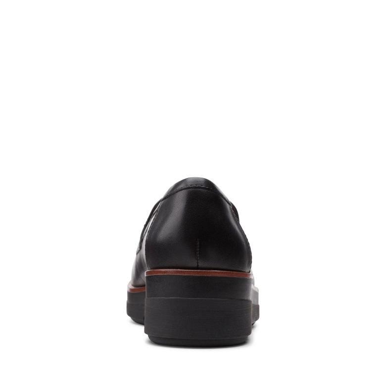 Clarks Shaylstep Schwarzes Leder