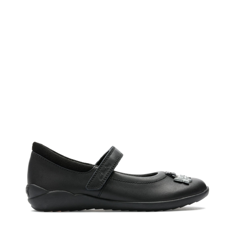 Clarks Vibrant Trail K Schwarzes Leder