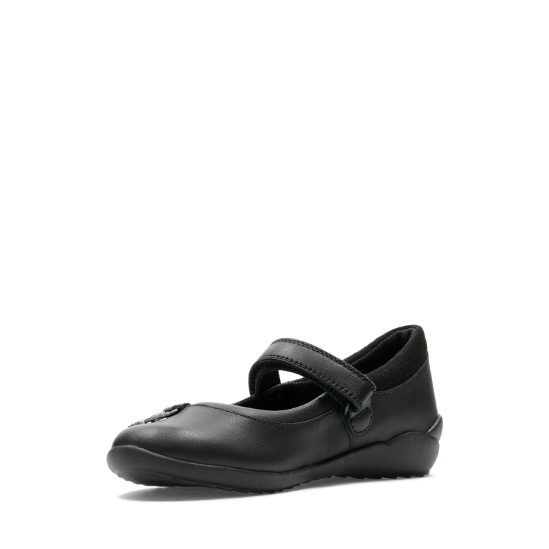 Clarks Vibrant Trail K Schwarzes Leder