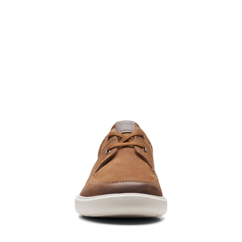 Hellbraune Cambro Lace Clarks Aus Nubukleder