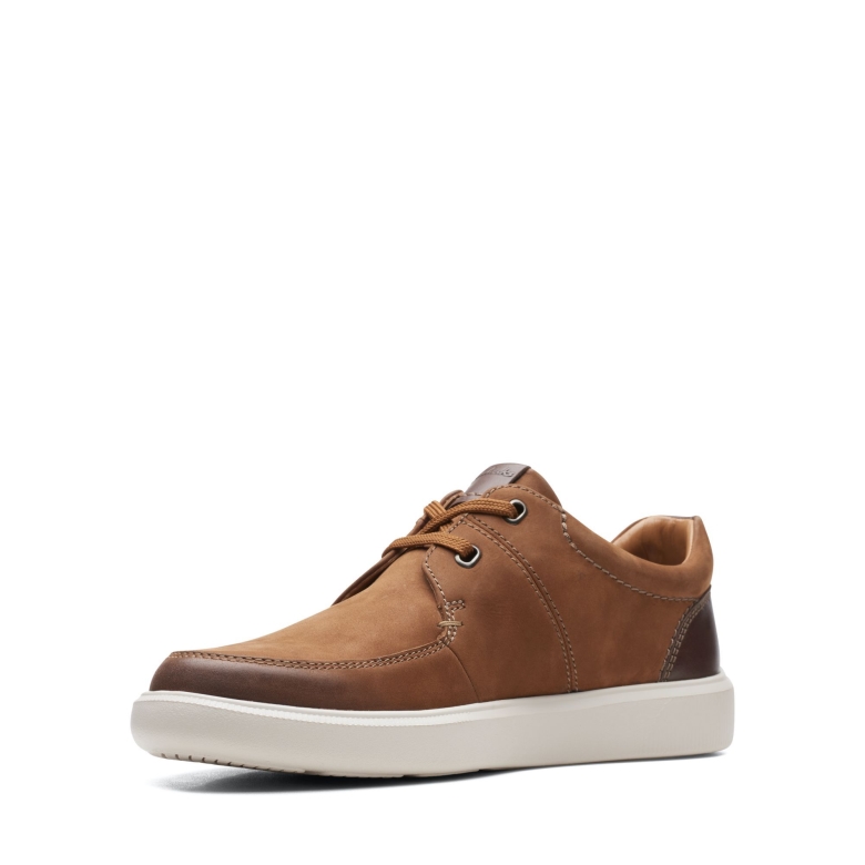 Hellbraune Cambro Lace Clarks Aus Nubukleder