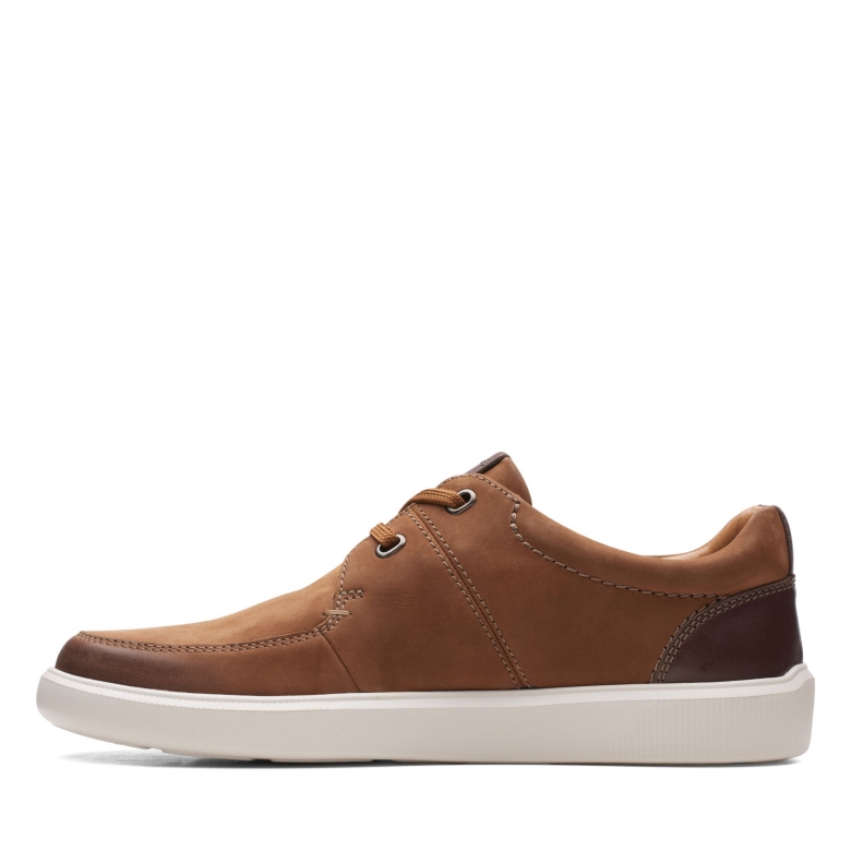 Hellbraune Cambro Lace Clarks Aus Nubukleder