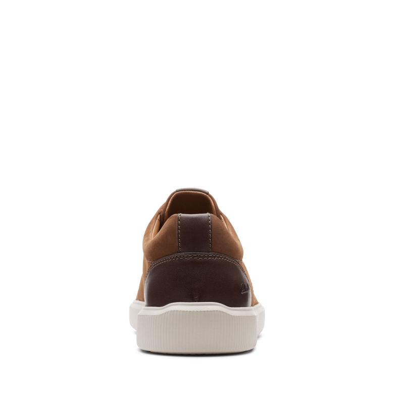 Hellbraune Cambro Lace Clarks Aus Nubukleder