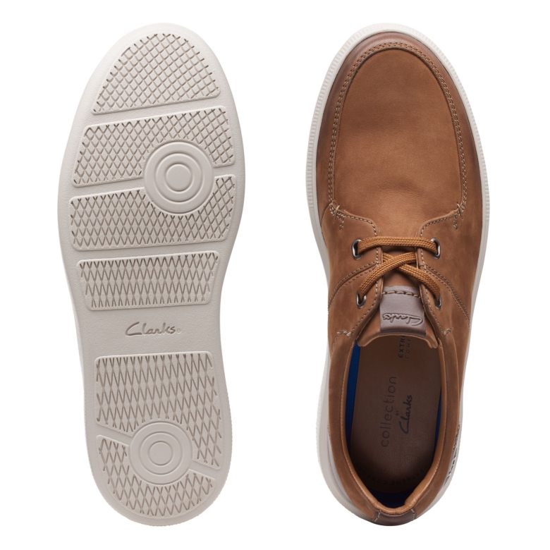 Hellbraune Cambro Lace Clarks Aus Nubukleder