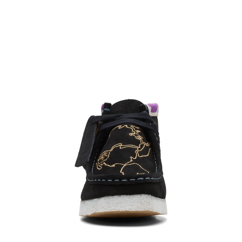 Clarks Wallabee Stiefel Schwarz